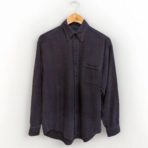 Brooks Brothers Gray Button Down Shirt Large Italian Fabric